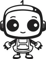 digi compañero cresta linda robot chatbot diseño para digital conexiones mini mech maravilla Insignia adorable robot vector logo para conversacional encanto