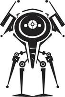 Talkbox Totem Badge Miniature Robot Vector Icon for Chat Delight Nano Nudge Insignia Cute Robot Chatbot Icon for Digital Assistance