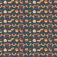 Minimalistic Abstract Vector Pattern Design