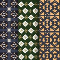 Set of Seamless Abstract Geometric Patterns vector