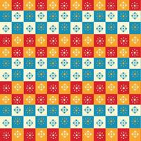 Cheerful Tessellated Tile Pattern Background vector