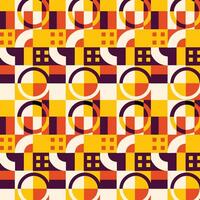 Vibrant Geometric Patterned Tile Backdrop vector