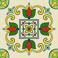 background vintage ornament  cramics, Geometric retro mosaic pattern vector