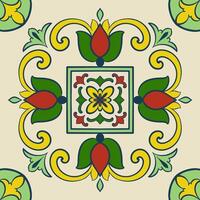 background vintage ornament  cramics, Geometric retro mosaic pattern vector