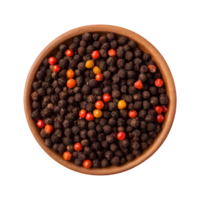 AI generated Black pepper is a top spice isolated png