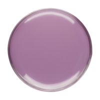 AI generated Top view of a round transparent background isolated png