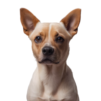 AI generated Dog isolated on transparent background with portrait png