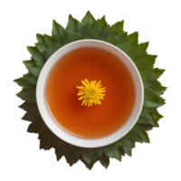 AI generated Macro shot of chrysanthemum tea isolated png