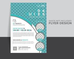 Simple Flyer Design Template, Vector illustration. design Template.