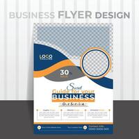 Modern Business Flyer Design, Vector illustration design template.