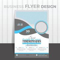 Unique Business Flyer Design, Vector illustration design template.