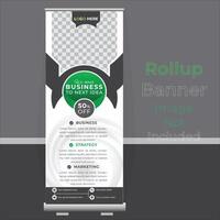 Roll Up Banner, Vector illustration. design Template.