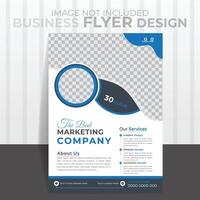 Corporate Unique Flyer Design, Vector illustration design template.