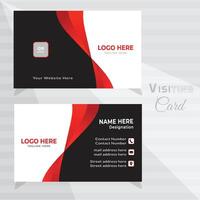 Creative and modern business card template, double sided business card, card template Unique design and clean style. Vector illustration design Template.