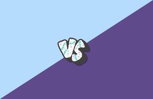 Versus screen vector illustration. Vs card.