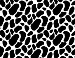 Cow hide seamless pattern. Holstein cattle texture.Black and white seamless leopard pattern. Animal skin background illustration vector