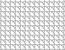 ector seamless pattern hand drawn doodle sketch puzzle pieces. Design for printshop, paper, textiles. Pattern for children vector