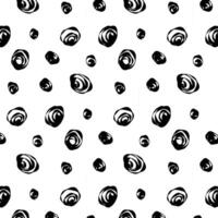 Dot doodles texture seamless pattern. Hand drawn circles.Vector seamless pattern. Print. Repeating background. Cloth design, wallpaper. vector