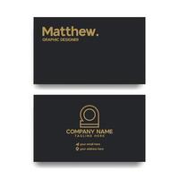 luxury business card design vector