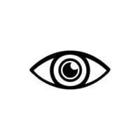 eye icon vector. view, vision symbol, look, see icon for web and mobile app vector