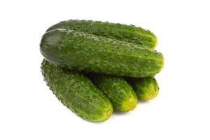 cucumbers on white photo