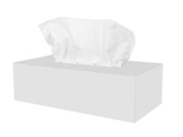 Tissue box on white photo