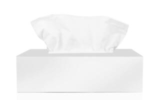 Tissue box on white photo