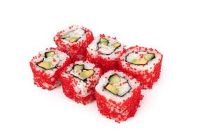 sushi on white photo