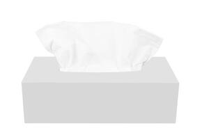 Tissue box on white photo