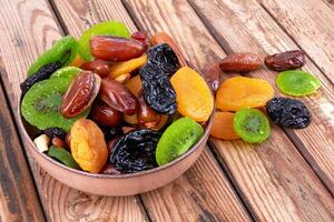 Dry fruits in bowlo photo