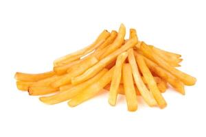 French fries on white photo