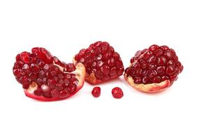 pomegranate on white photo