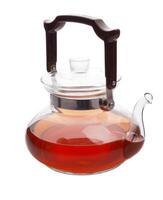 Teapot with tea photo