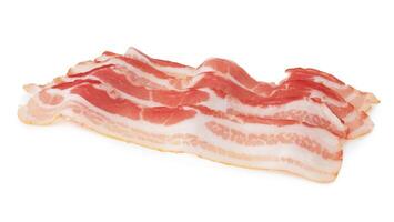 Fresh raw bacon photo