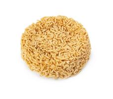 instant noodles on a white background photo