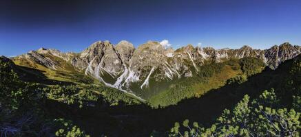 Mountain landscape of the Stubai Alps photo