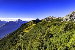 Mountain landscape of the Stubai Alps photo