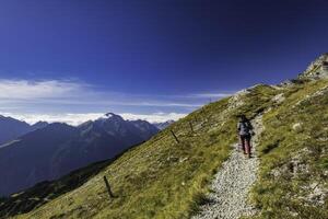 Mountain landscape of the Stubai Alps photo