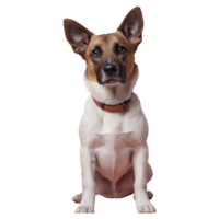 AI generated Dog isolated on transparent background with portrait png