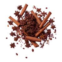 AI generated Transparent background with cloves and spices isolated png