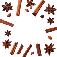 AI generated Transparent background with cloves and spices isolated png