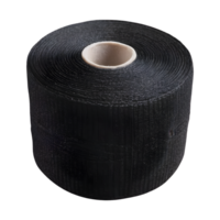 AI generated Black roll of medical elastic bandage isolated png