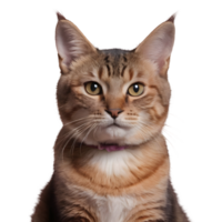 AI generated cat isolated on transparent background png