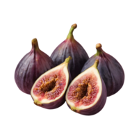 AI generated Transparent background with ripe figs isolated png