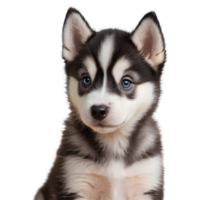 AI generated Picture of an adorable husky puppy isolated png