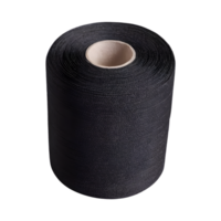 AI generated Black roll of medical elastic bandage isolated png