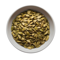 AI generated Pumpkin seeds cooked on a stove isolated png