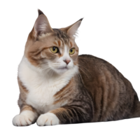 ai généré chat isolé sur transparent Contexte png