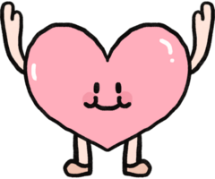 cuore cartone animato per San Valentino giorno png