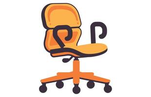 office chairs vector illustration, Office chair or desk chair in various points of view illustration